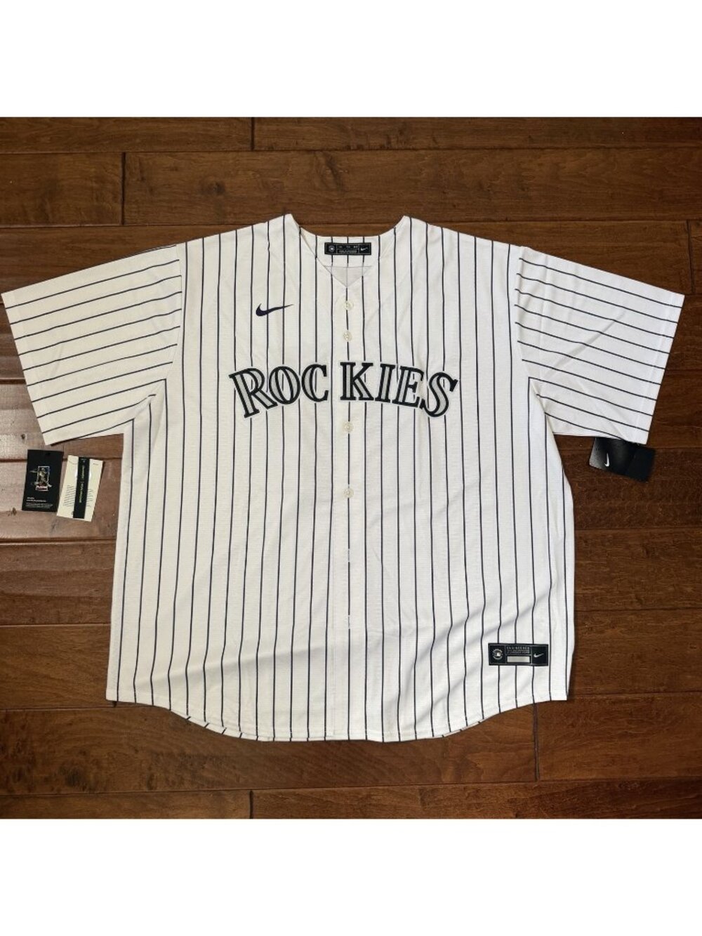 Nike Mens Pinstripe Colorado Rockies MLB Jersey Size XXL Arenado Engineered